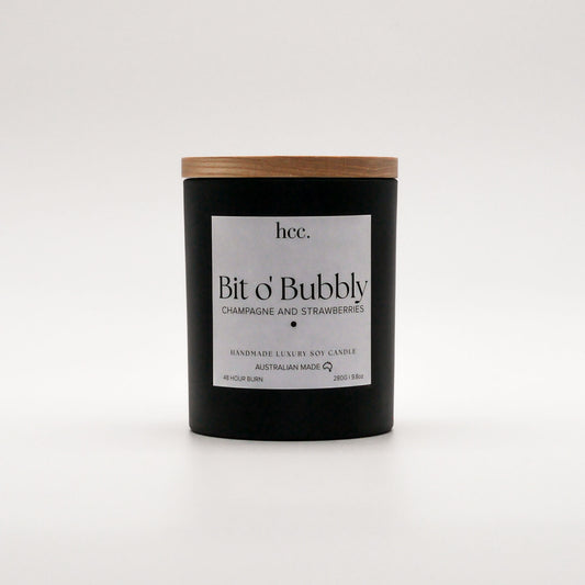 Luxury Handmade Candle "Bit o' Bubbly"