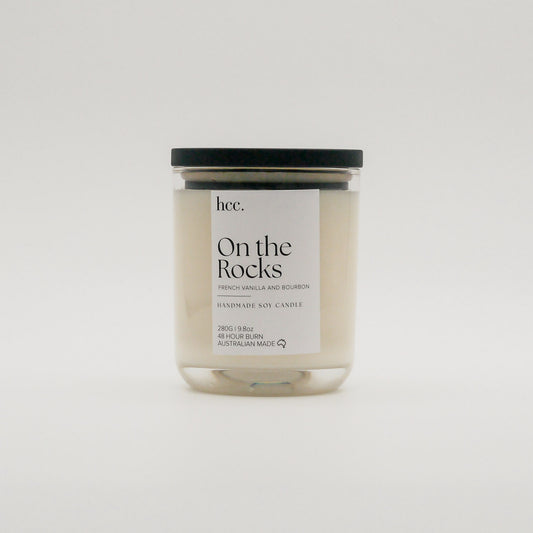 Handmade Soy Candle "On the Rocks"