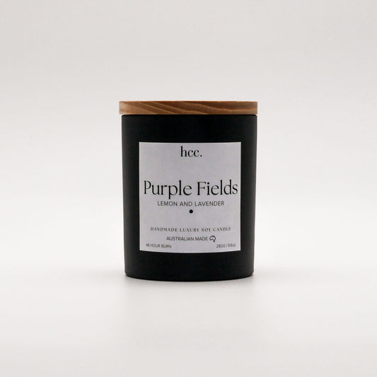 Luxury Handmade Candle "Purple Fields"