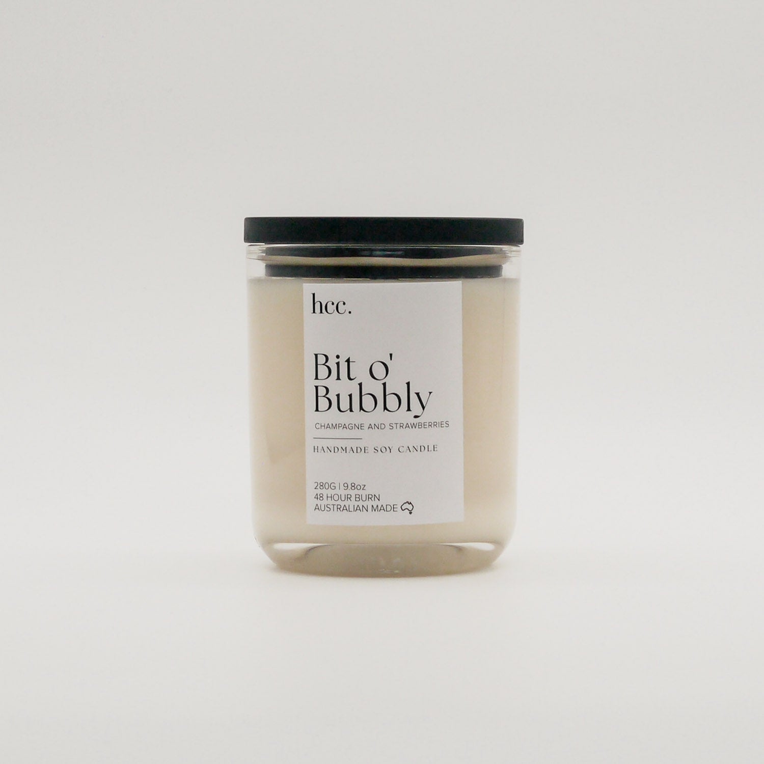 Handmade Soy Candle "Bit o' Bubbly"